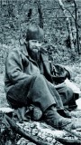 Послушник Леонид на лесном озере