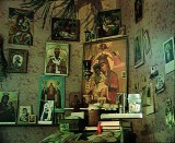 Святой угол в келии о. Трофима