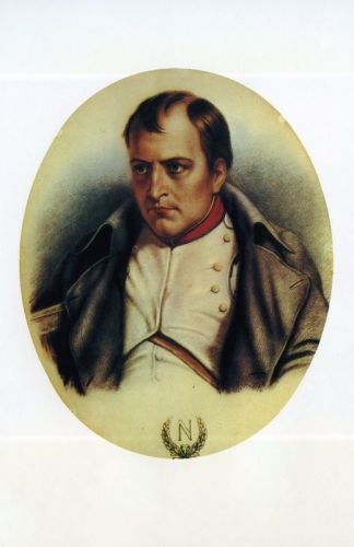 Наполеон I Бонапарт. Литография М. Лавине, Сер. XIX в.